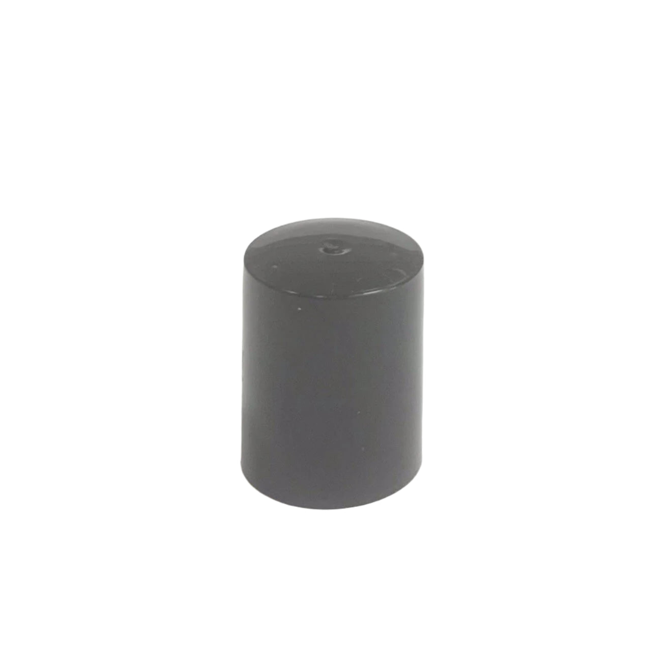 Black screw-on cap for the Fate Skincare Pain-Free Roller Ball, photographed against white background.