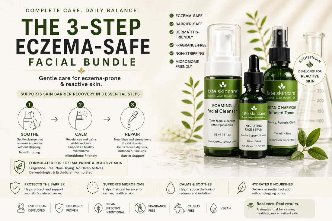The 3-Step Eczema-Safe Skincare Routine for Reactive Skin