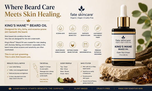 King’s Mane™ Beard Oil – For Eczema-Prone & Sensitive Skin